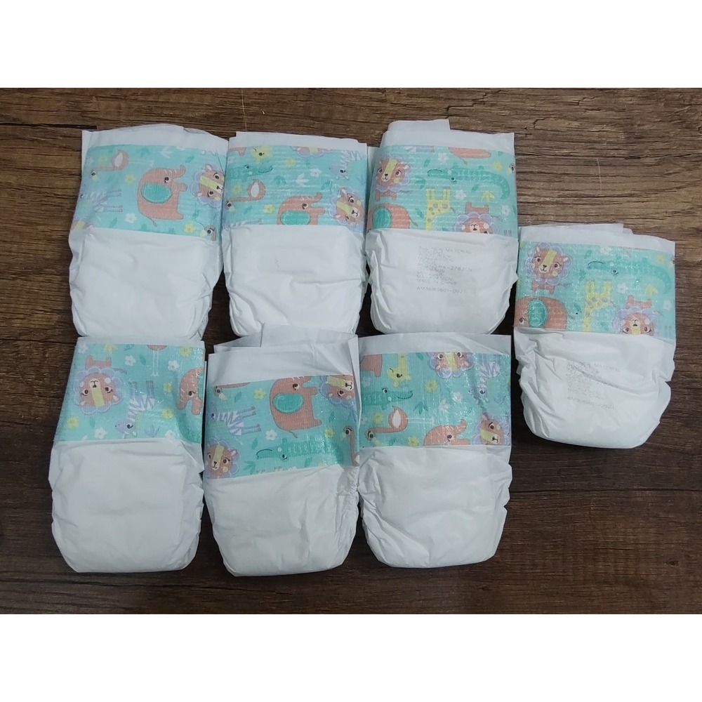 7 PACK REFILL DISPOSABLE DOLL DIAPERS Fits Baby Alive 2 Have Writing On Them A10